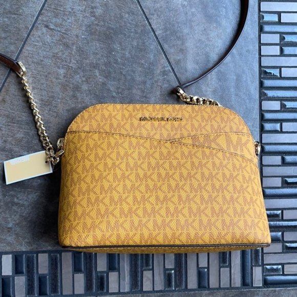 Michael Kors Handbags - Michael Kors Jet Set Travel Medium Dome Crossbody Bag Marigold Multi